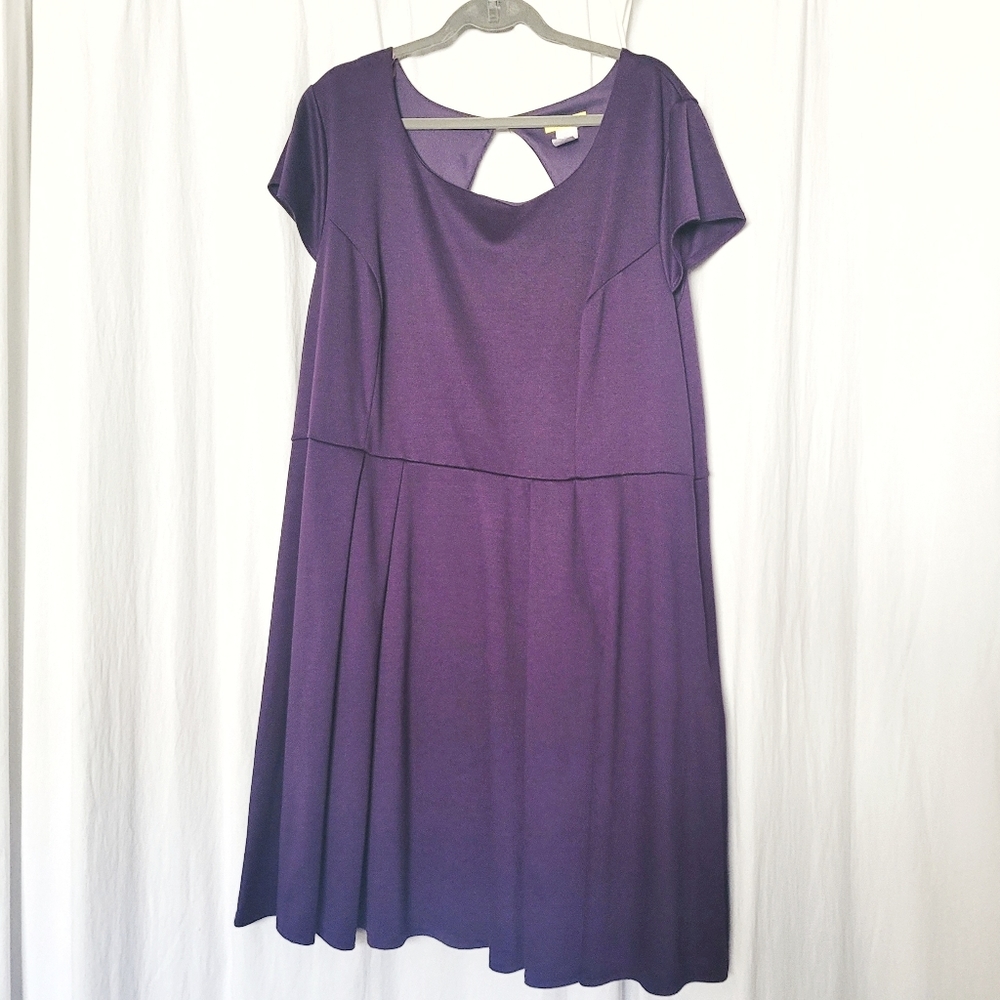 Purple Keyhole-Back Modcloth Dress